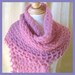 Pink Lace Knitted Crocheted Shawl - Whispery Soft Alpaca