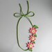 Coral Flowers Crochet Necklace Choker - Mothers Day Gift
