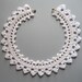 Wedding Choker Necklace Collar - White Crochet Lace - Not for Brides Only