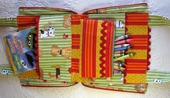 Kid's Tote for a Busy Day Sewing Pattern instant downloading