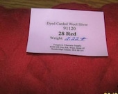 1 ounce Red Dyed Wool Spin Felt