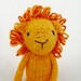 Yarnigans Organics - lion in yellow and orange cotton