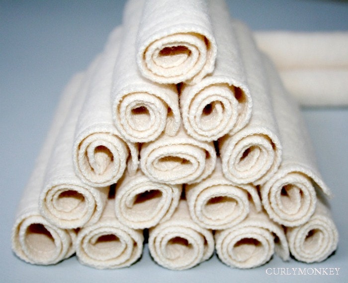 organic baby wipes cloth diaper wipes eco-friendly family washcloth 18 pk 9" x 9" hemp organic cotton