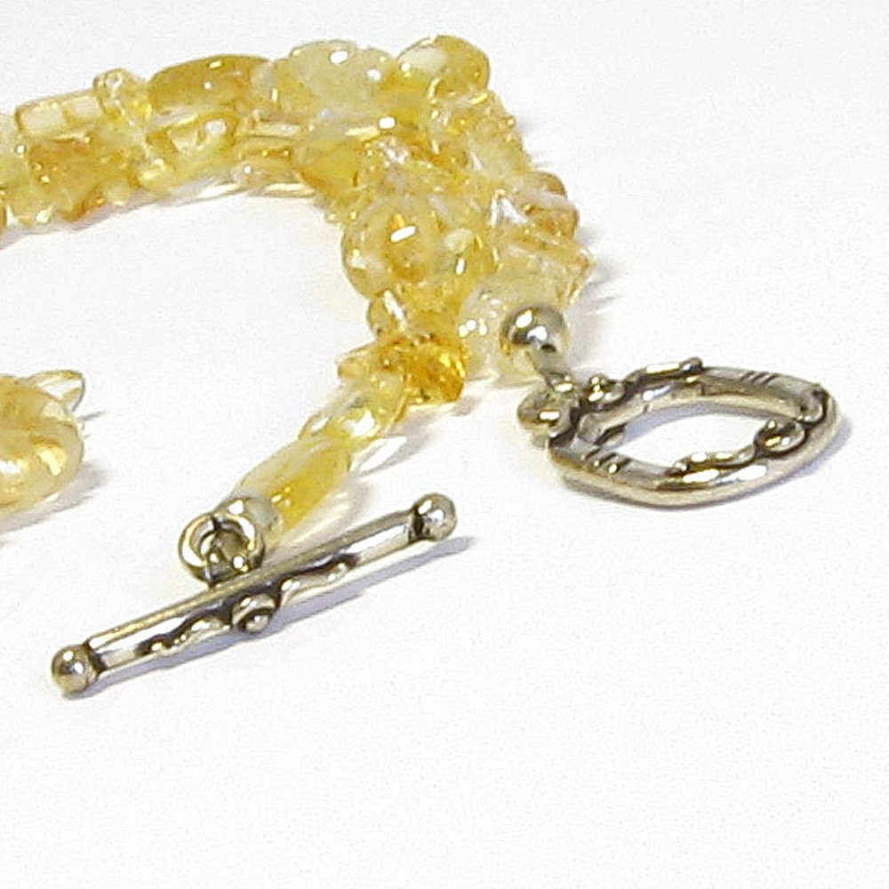 Citrine and Garnet Necklace Set