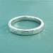 Sterling Silver Hand Hammered Wedding Ring - Recycled Sterling Silver - 3 mm wide