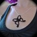Tatted Moth Pendant Necklace - Lepidopteris Obscura