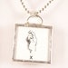 Sign Language Initial X Pendant Necklace