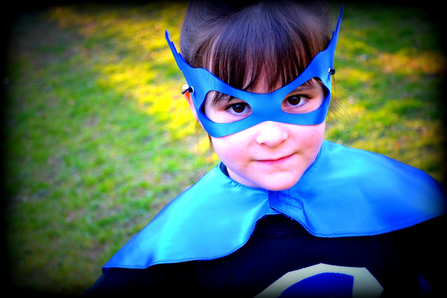 Superhero mask kid lightenbolt  or Princess Seen in INC Magazine