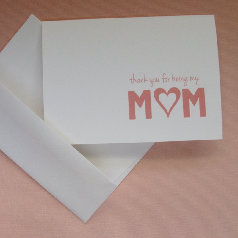 Mother's Day Card - Lined with Linen Paper