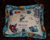 Pillow, Embroidered Harry Potter and Zodiac Designs, Personalized, Custom Order