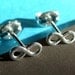 Tiny Infinity Studs Infinity Post Earrings in Sterling Silver Tiny Earrings Studs Stud Earrings