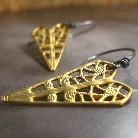 Filigree Heart Earrings