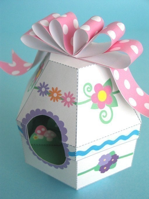 Easter Egg Diorama Printable Paper Craft PDF