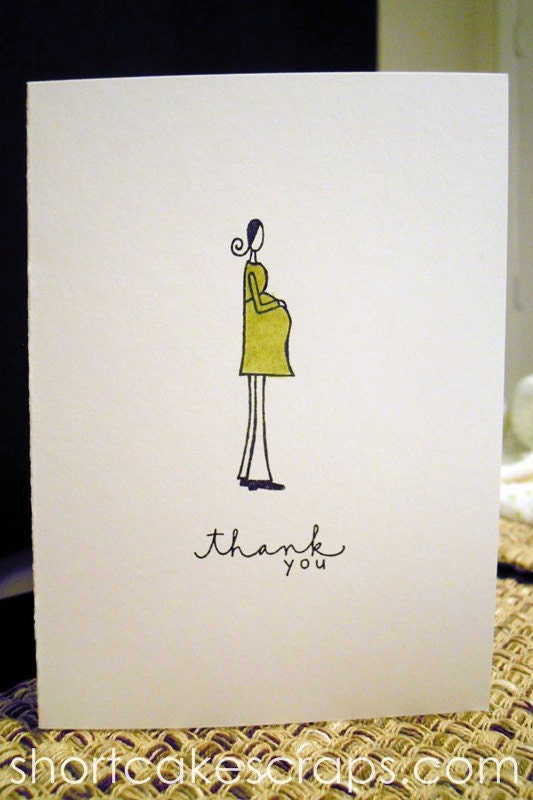 pregnant thank you card