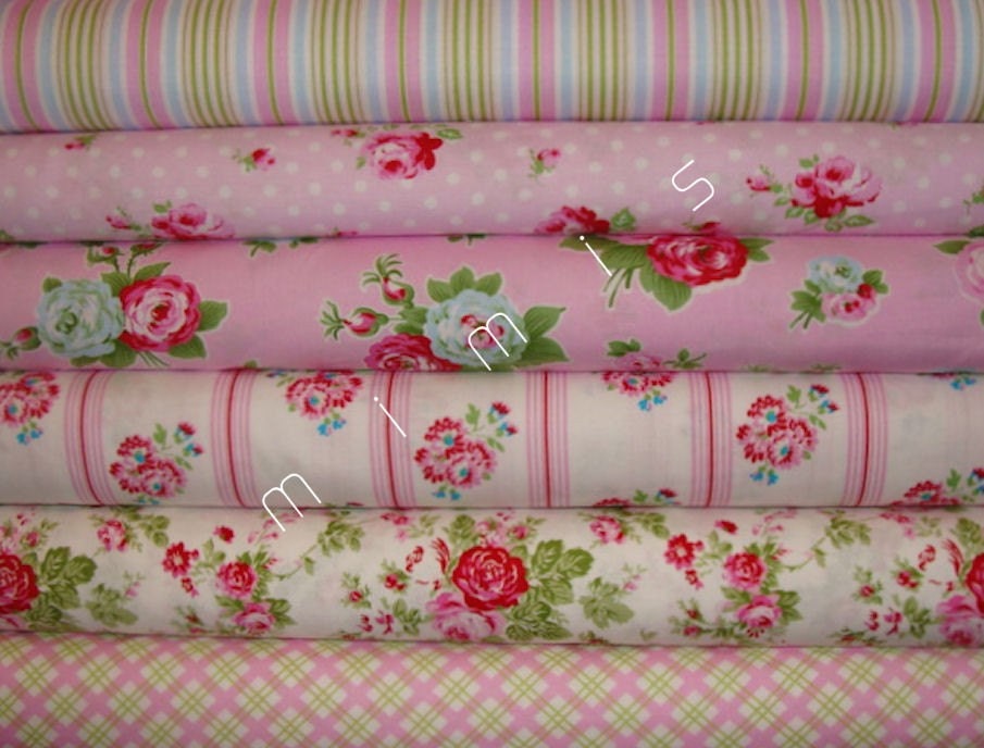 DELILAH Collection / Tanya Whelan Fabric / 6  Half Yard  Quilt Fabric Bundle