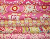Dena Designs Fabric / KUMARI GARDEN / 6 Half Yard Bundle - PINKS - Cotton Quilt Fabric