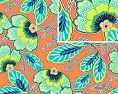 Amy Butler Fabric / Floral Couture in Mandarin  / Lark Collection - 1 Yard Cotton Quilt / Fashion Fabric