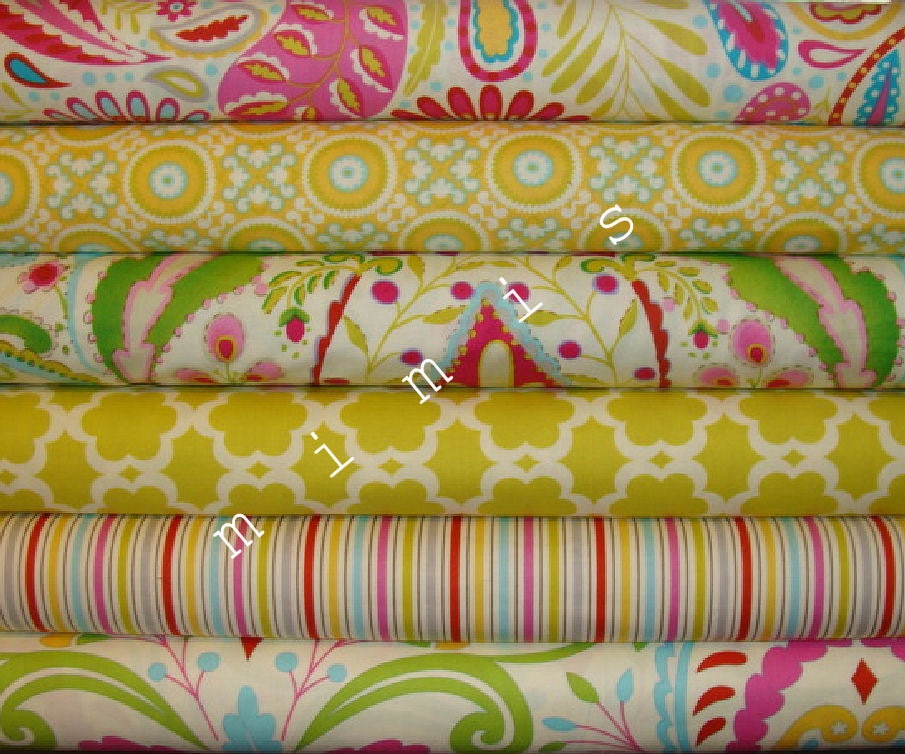 Dena Designs Fabric / KUMARI GARDEN / 6 Half Yard Bundle - Cotton Quilt Fabric