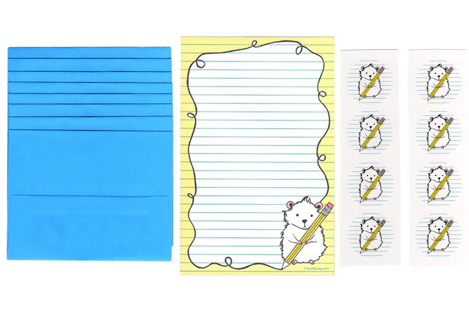 Hamster Stationery Set