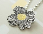 Dogwood blossom pendant