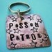 Possum Patrol Pet Id Tag - hand stamped antiqued copper - custom personalized for your furry friend