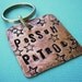Possum Patrol Pet Id Tag - hand stamped antiqued copper - custom personalized for your furry friend