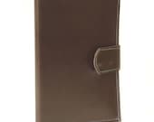 Brown leather passport holder