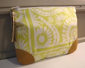 Zipper Pouch - Vintage Yellow Scarf