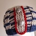 Crochet Hat Nautical Pirate Beanie with Skull Buttons