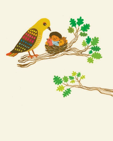 Bird & Me Notecard
