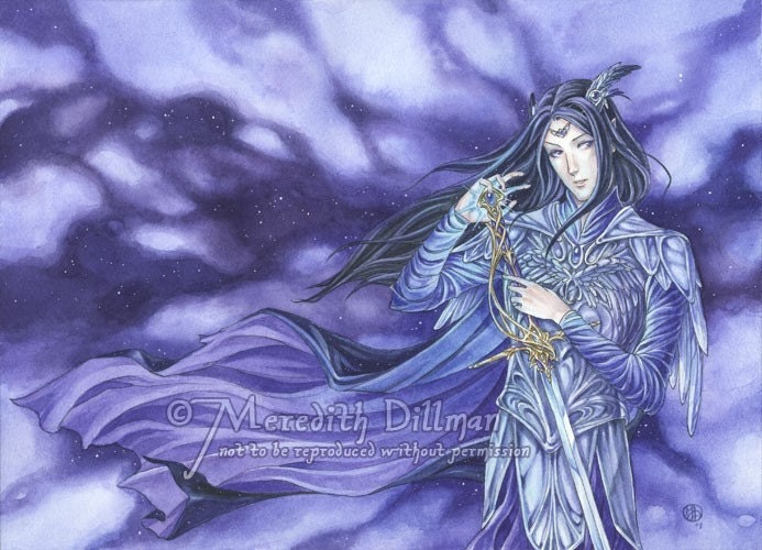Medieval Elf  knight art print - Prepared limited edition 8x10 by Meredith Dillman