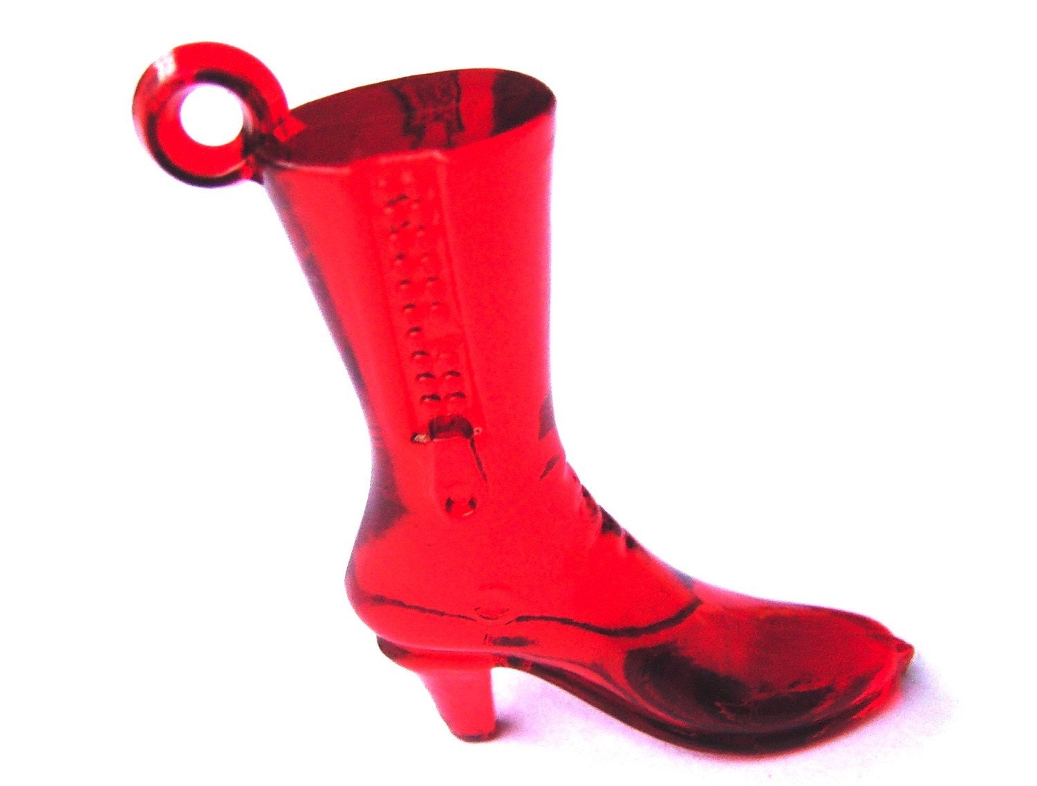 RAEWADOLLY 4pcs Lucite Highheel Boot Shape Supplies
