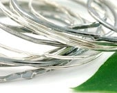 Organic Sterling Bangles - Made To Order - Set of 10