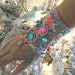 Monsoon, Gypsy Jangle, Bracelet, Bohemian Gypsy, Cuff, Vintage, Embroidery, Boho Jewelry
