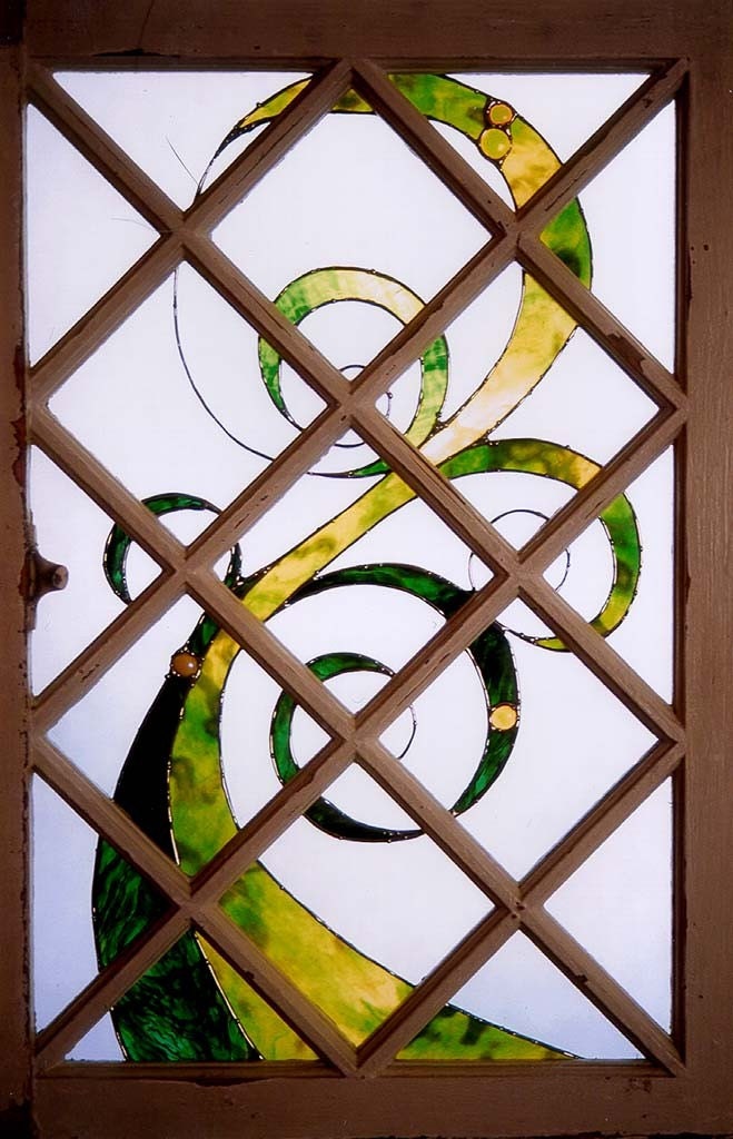 Fiddleheads Stained Glass Window