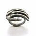 Bones - Skeleton 2 Ring Set - Hand Cast in Sterling Silver - OOAK