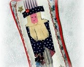 Primitive Uncle Sam Americana Home Decor Hanging Pillow