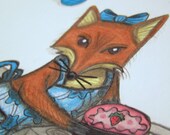 Foxie Kitchen- Limited Edition Art Print