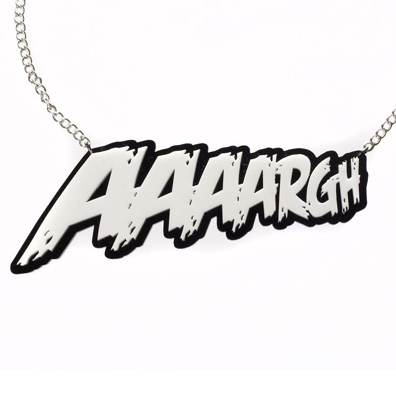 Silver AAAARGH Necklace