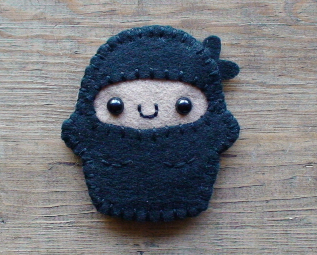 Ninja Cupcake Headband Buddy made to order- choose your color