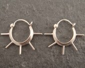 Spoked Hoop Earrings