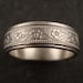 Floral Wedding Band in White Gold
