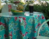 Oilcloth Tablecloth--Small DESIGN YOUR OWN Round Custom Oilcloth Tablecloths