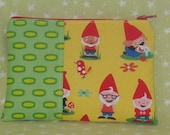 Gnerdy Gnomes Fabric Zipper Wallet Pouch