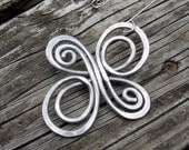 Celtic Knot Infinite Swirl Cross Ornament - Aluminum Wire Christmas Ornament - Holiday Ornament