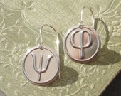 Psi Phi Sterling Silver Earrings - Science Jewelry, Geekery, Chemistry, Nerd, Science Fiction, Biology