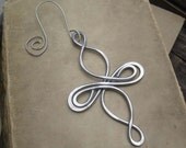 Celtic Infinity Cross Aluminum Ornament - Christmas Ornament