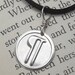 Pilcrow Pendant Necklace - Paragraph Sign Typesetting Sterling Silver Nerd Jewelry -Teacher Gift - Punctuation -Geekery