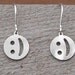 Cute Little Geeky Emoticon Smiley Face Earrings - Sterling Silver - Happy Face Nerd Jewelry - Geekery Teens