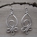 Celtic Knot Loops Unique Big Earrings - Very Big Earrings Light Weight Aluminum Dangle - Celtic Knot Jewelry -Aluminum Jewelry